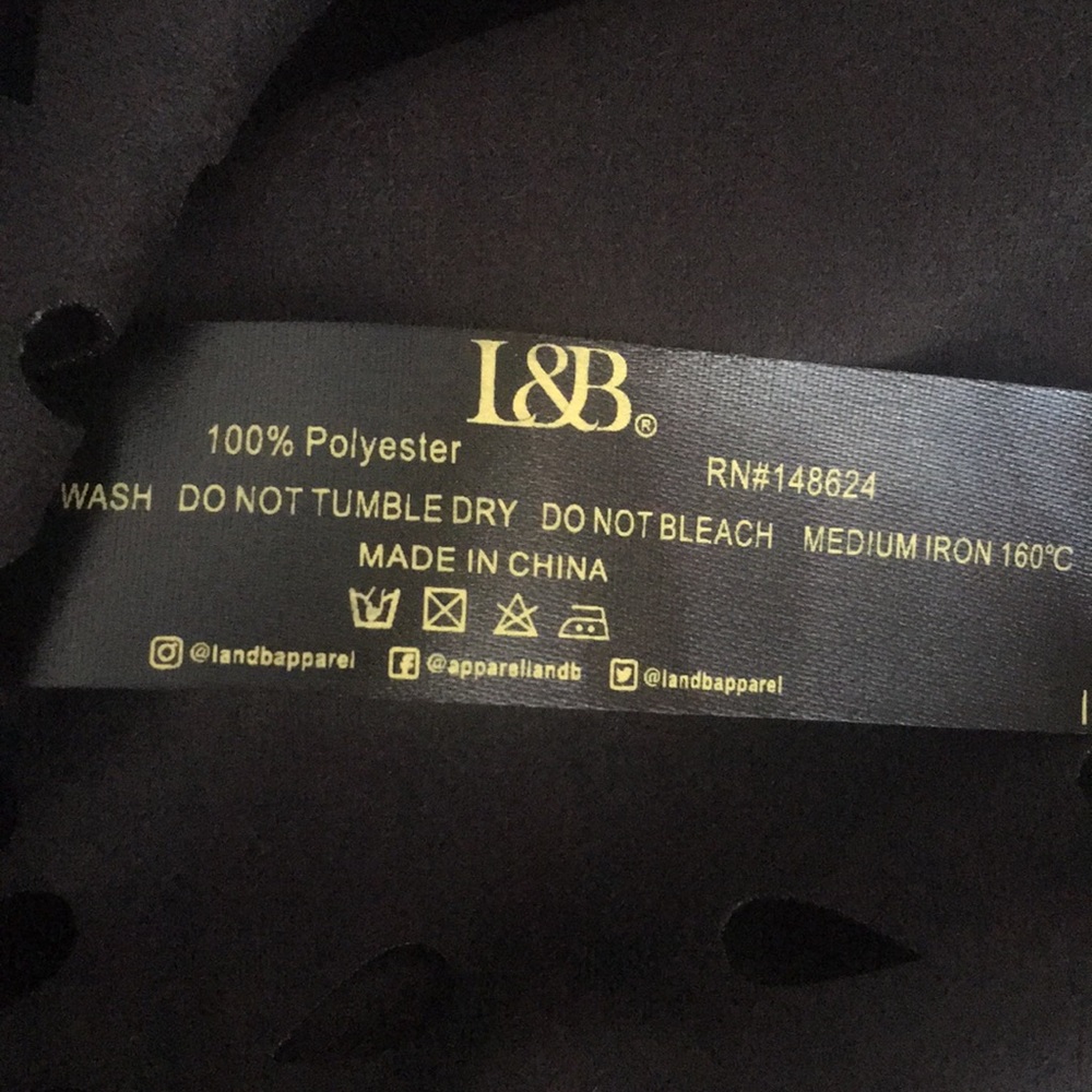 L&B Black suede halter top - Picture 5 of 5